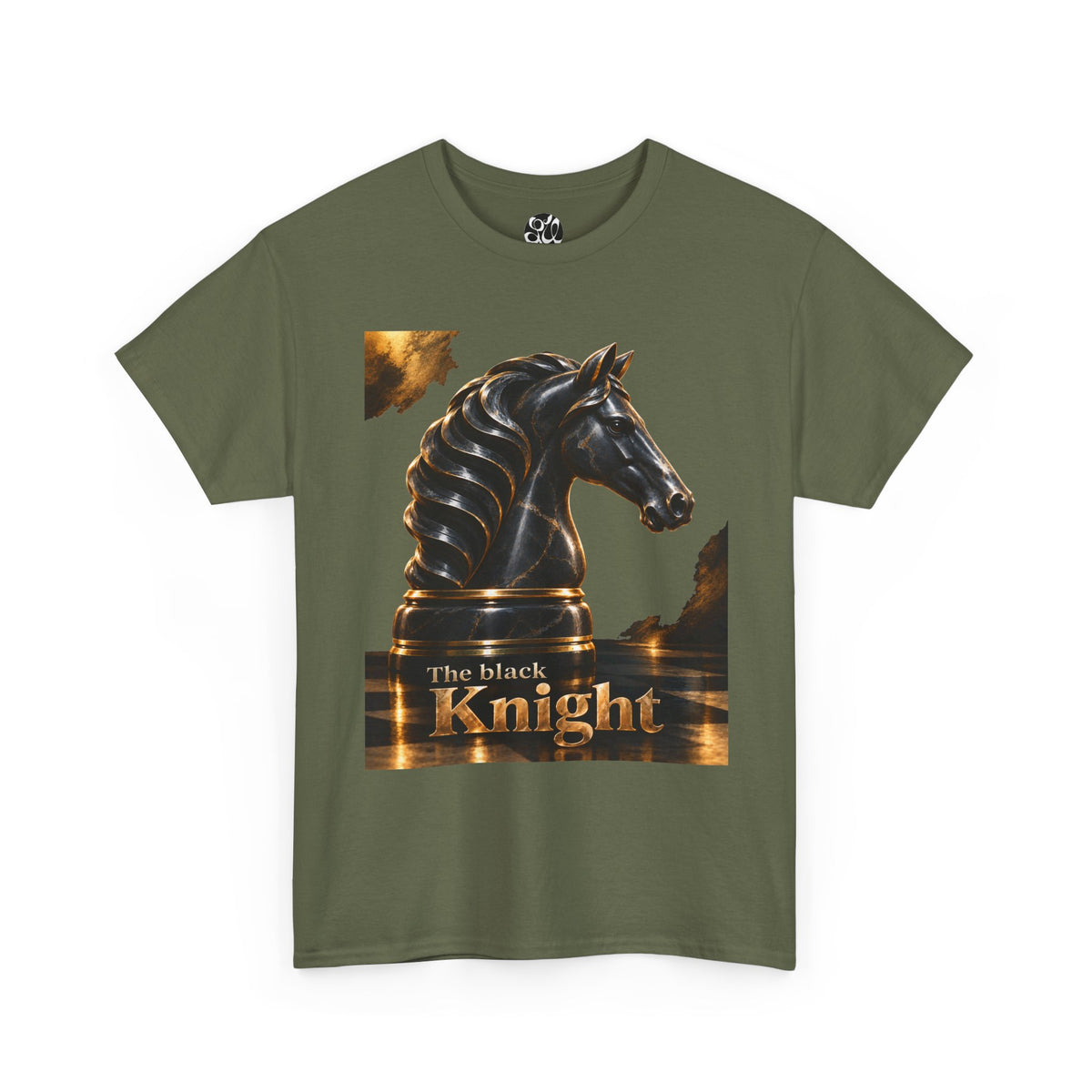 The Black Knight Chess horse t-shirt | Chess Piece Graphics