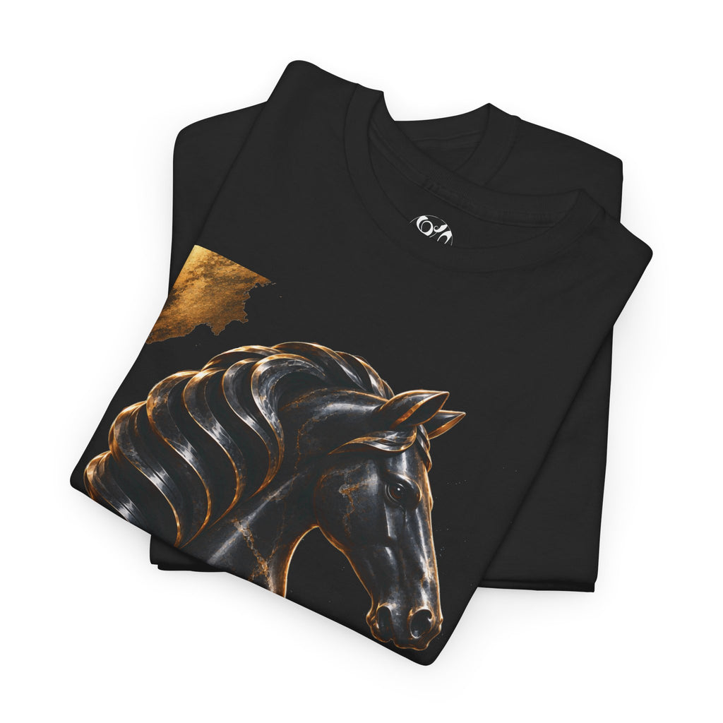 The Black Knight Chess horse t-shirt | Chess Piece Graphics