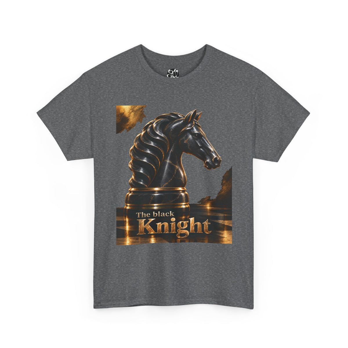 The Black Knight Chess horse t-shirt | Chess Piece Graphics