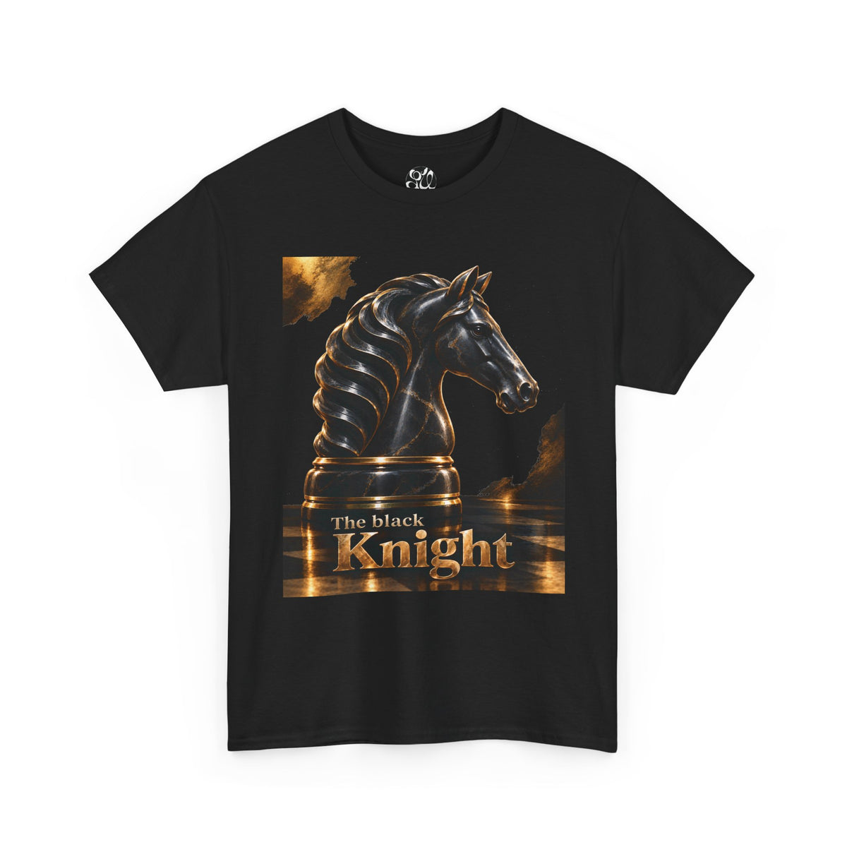 The Black Knight Chess horse t-shirt | Chess Piece Graphics