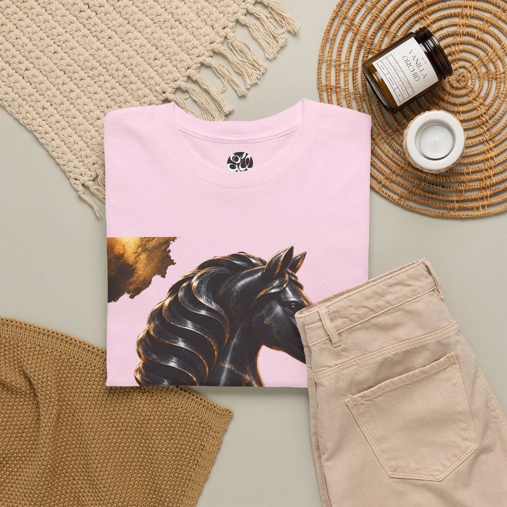 The Black Knight Chess horse t-shirt | Chess Piece Graphics