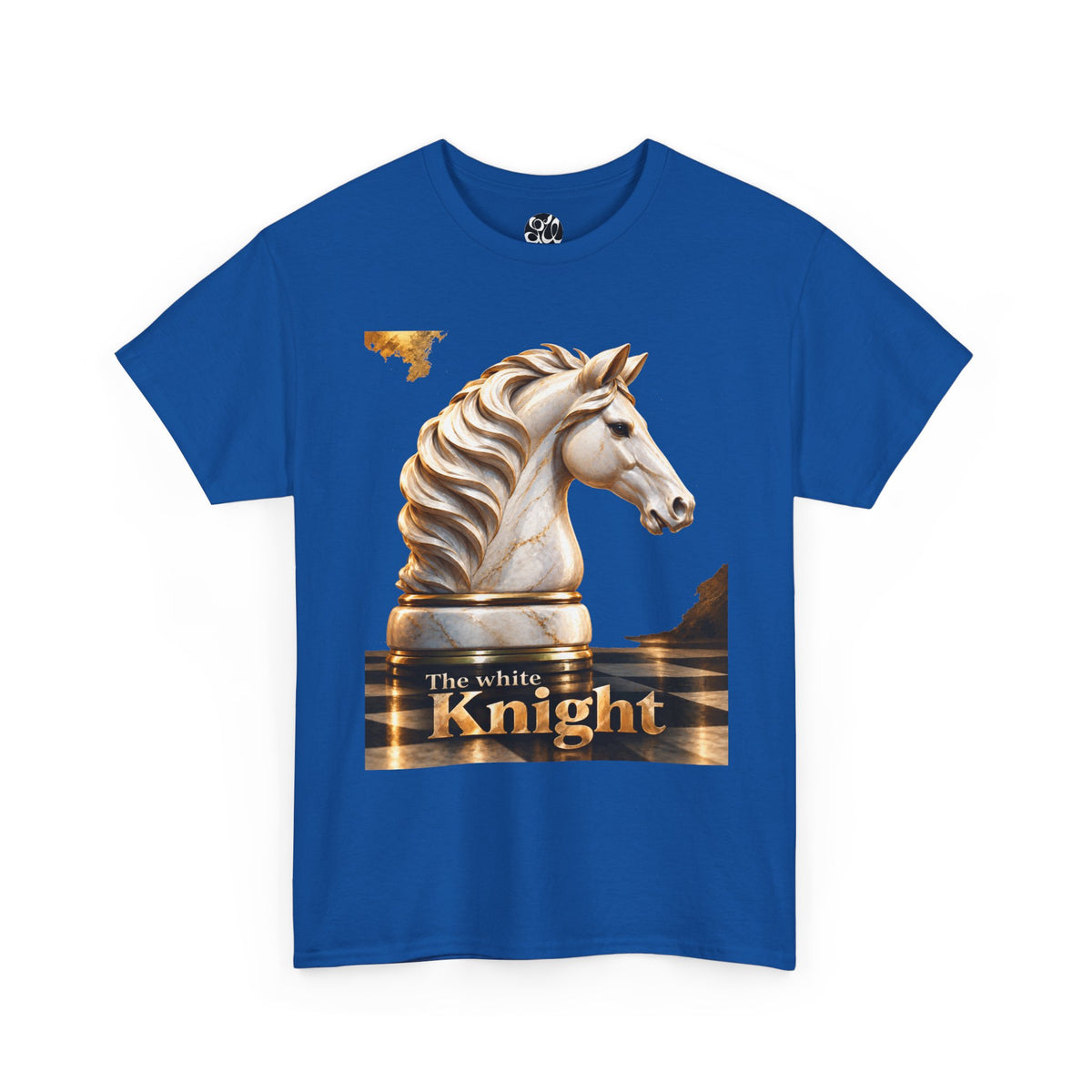 White Knight Chess T‑Shirt — 'The move is there, but you must see it.' Quote Tee
