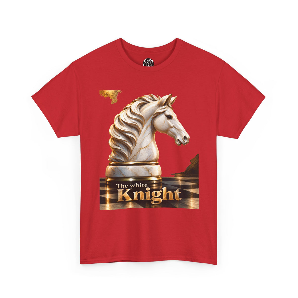 White Knight Chess T‑Shirt — 'The move is there, but you must see it.' Quote Tee