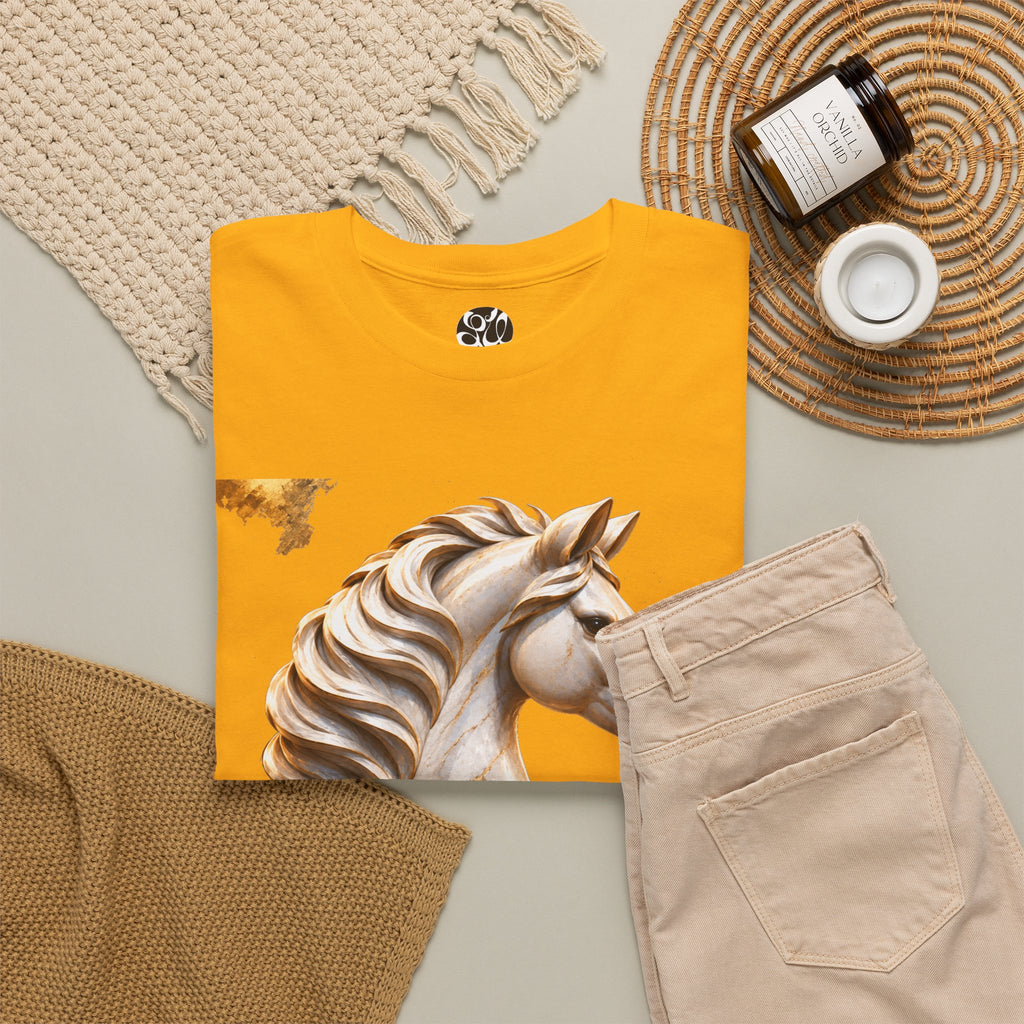 White Knight Chess T‑Shirt — 'The move is there, but you must see it.' Quote Tee
