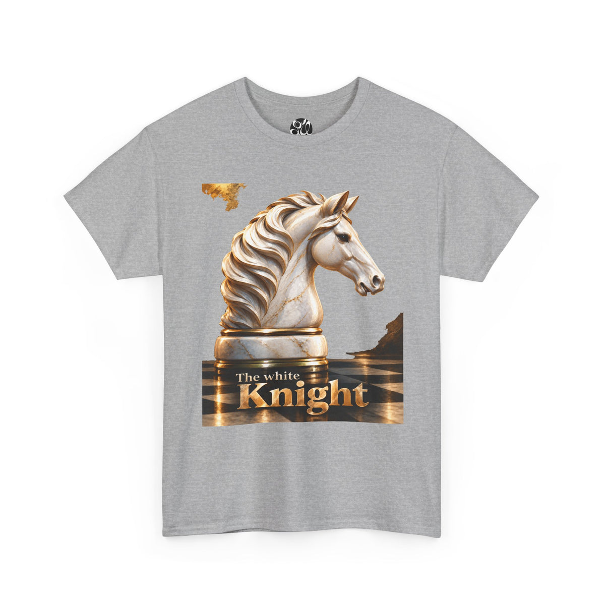 White Knight Chess T‑Shirt — 'The move is there, but you must see it.' Quote Tee