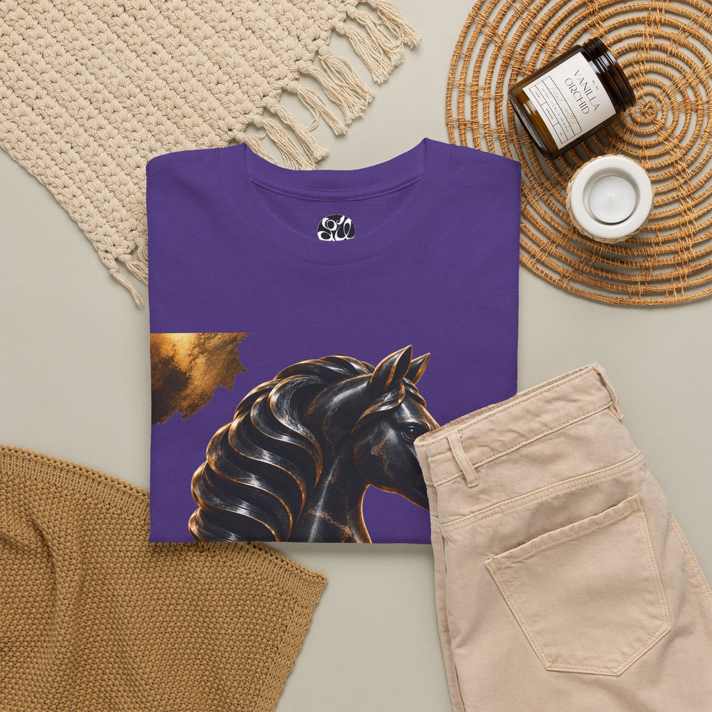 The Black Knight Chess horse t-shirt | Chess Piece Graphics