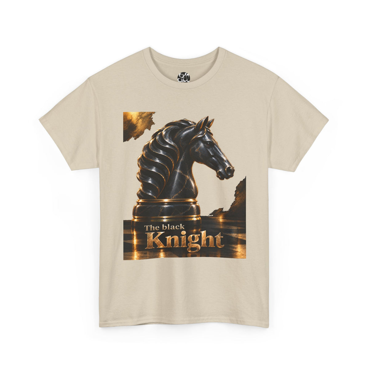 The Black Knight Chess horse t-shirt | Chess Piece Graphics