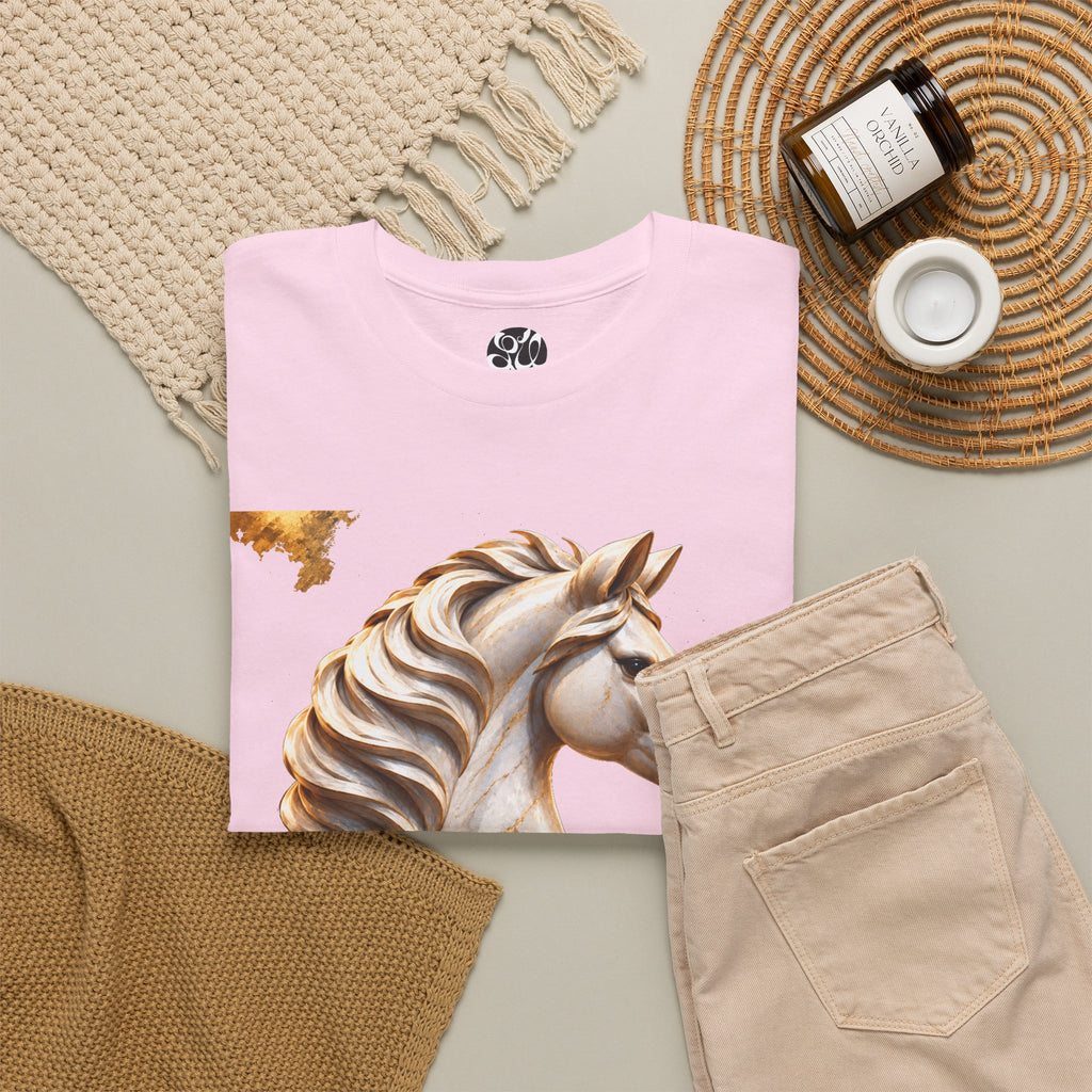 White Knight Chess T‑Shirt — 'The move is there, but you must see it.' Quote Tee