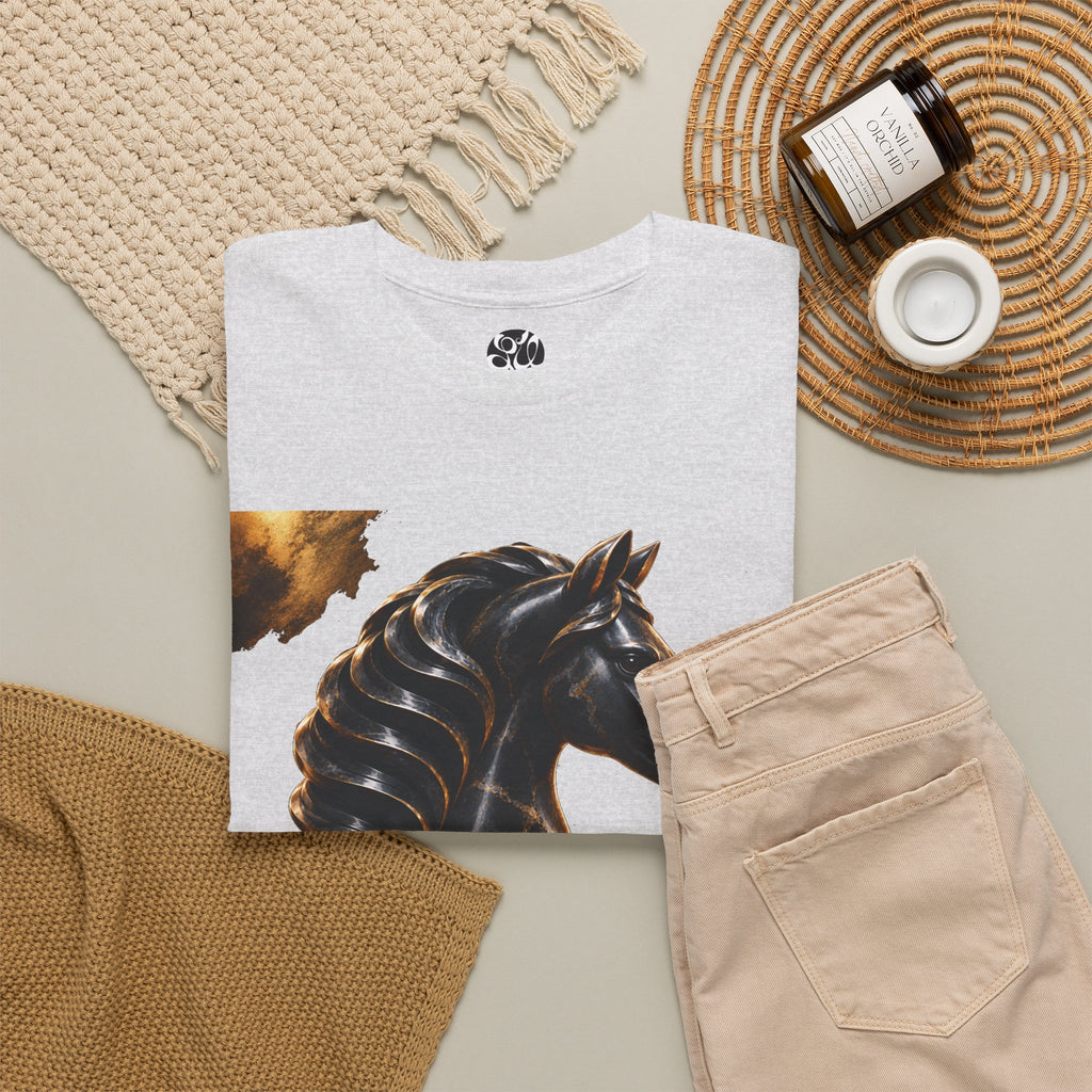 The Black Knight Chess horse t-shirt | Chess Piece Graphics