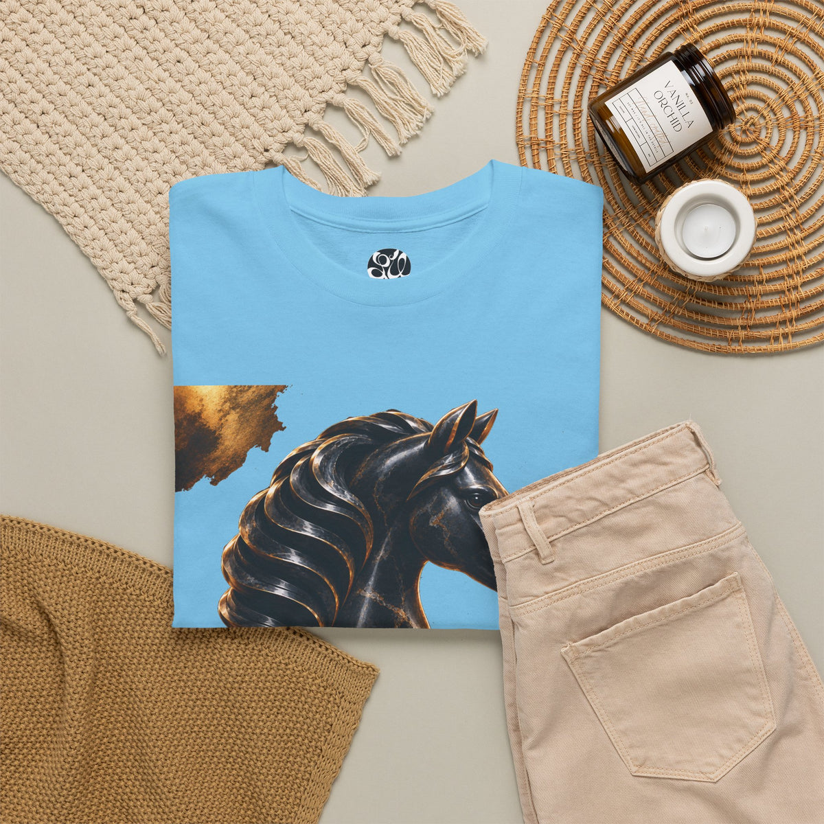 The Black Knight Chess horse t-shirt | Chess Piece Graphics