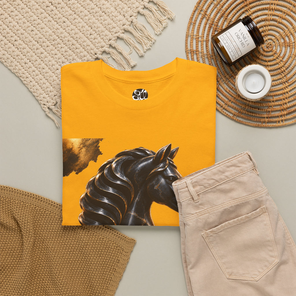 The Black Knight Chess horse t-shirt | Chess Piece Graphics