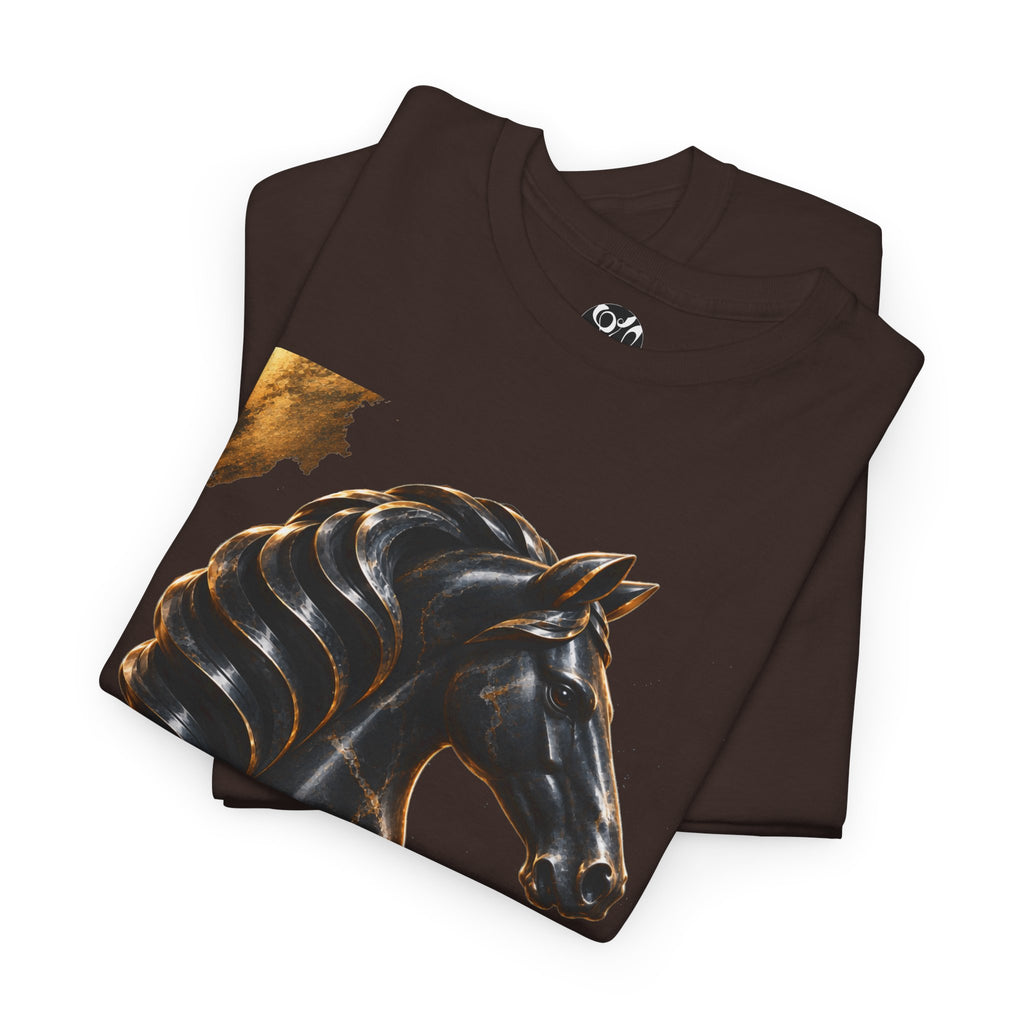 The Black Knight Chess horse t-shirt | Chess Piece Graphics