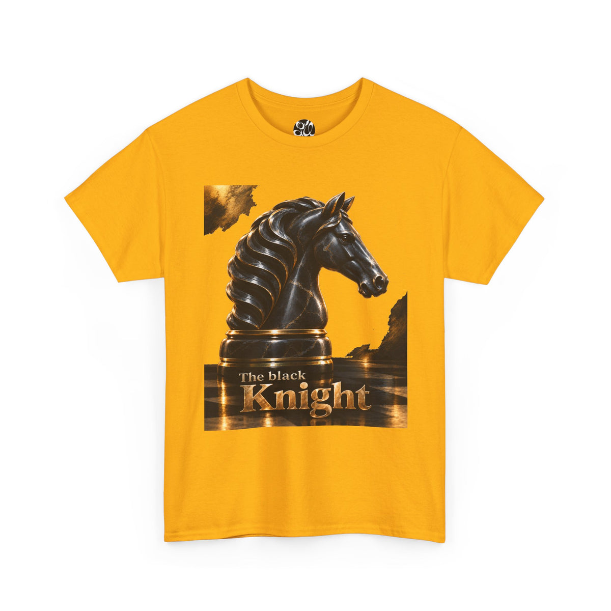 The Black Knight Chess horse t-shirt | Chess Piece Graphics