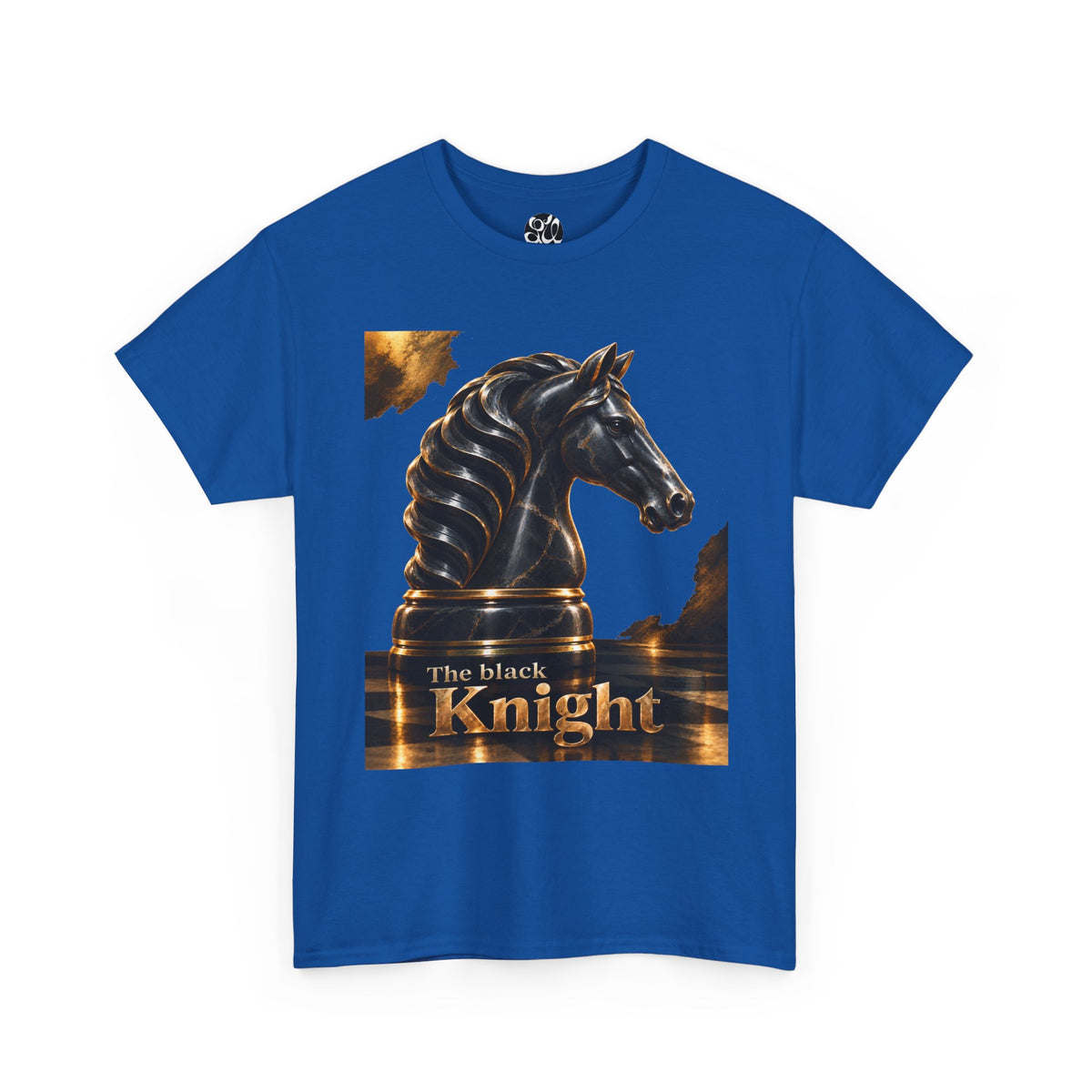 The Black Knight Chess horse t-shirt | Chess Piece Graphics