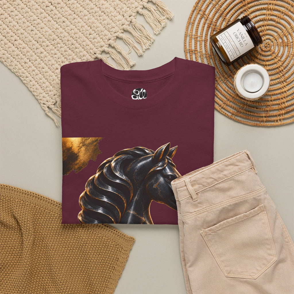 The Black Knight Chess horse t-shirt | Chess Piece Graphics