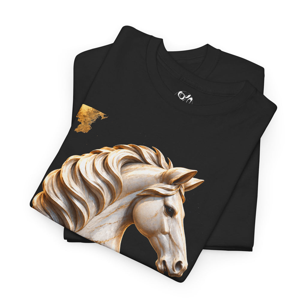 White Knight Chess T‑Shirt — 'The move is there, but you must see it.' Quote Tee