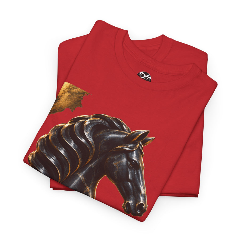 The Black Knight Chess horse t-shirt | Chess Piece Graphics