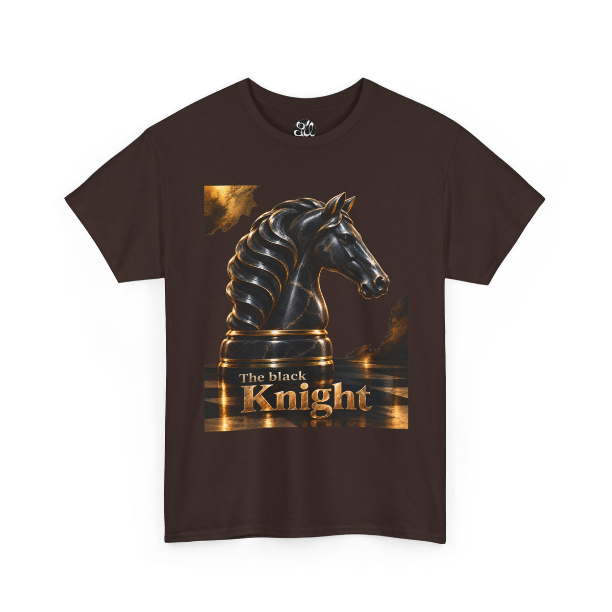 The Black Knight Chess horse t-shirt | Chess Piece Graphics