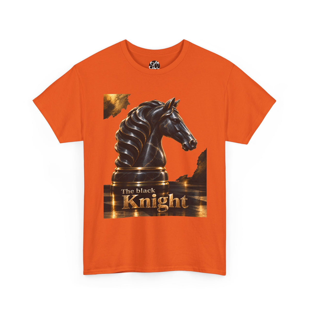 The Black Knight Chess horse t-shirt | Chess Piece Graphics