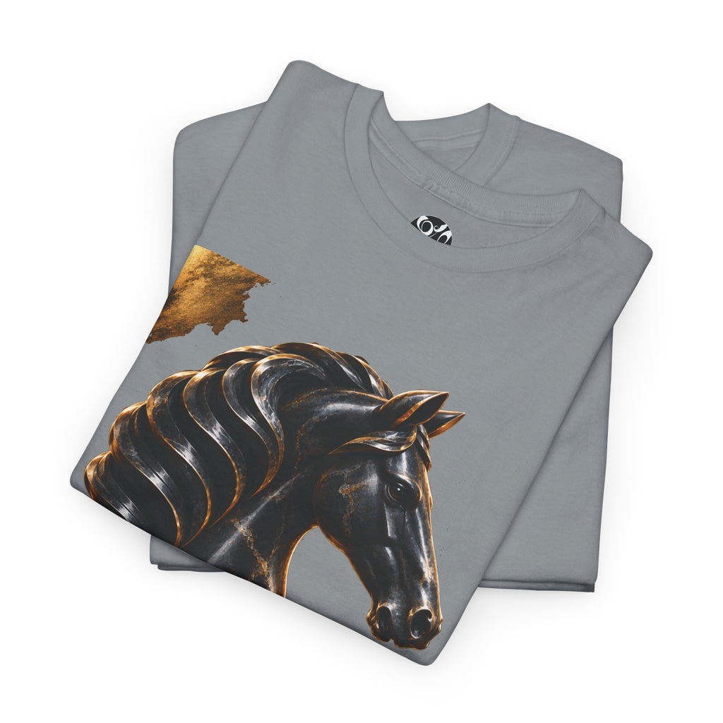 The Black Knight Chess horse t-shirt | Chess Piece Graphics