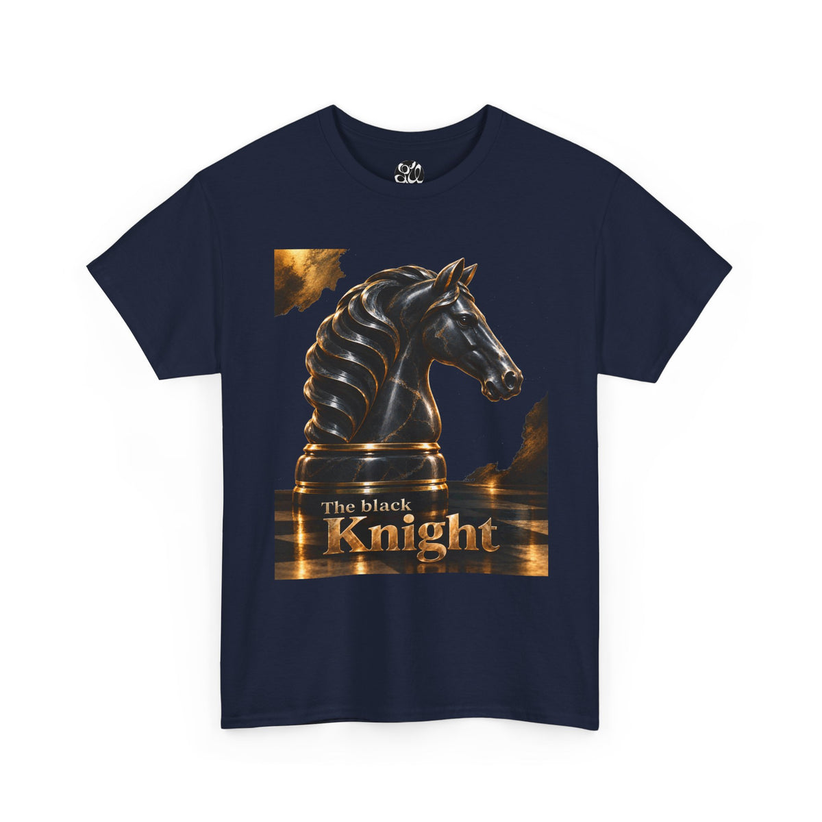 The Black Knight Chess horse t-shirt | Chess Piece Graphics