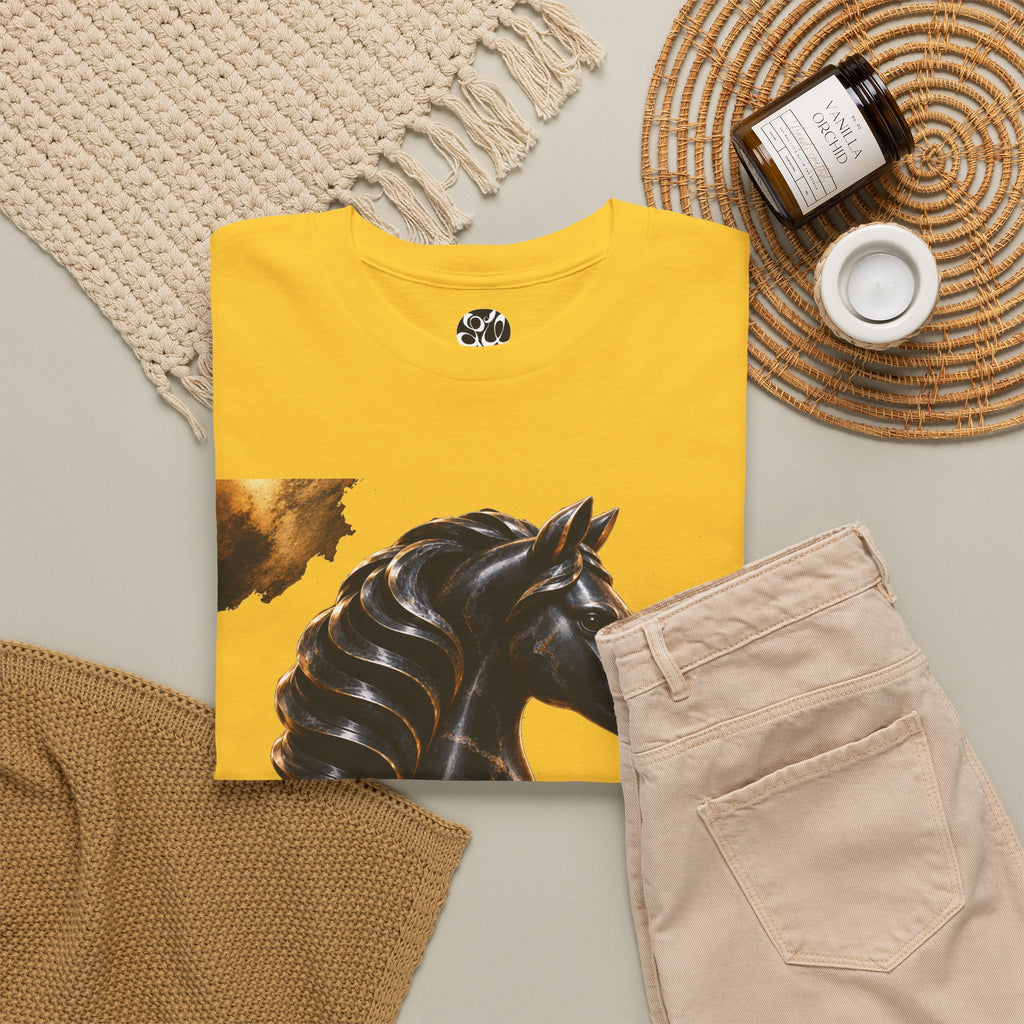 The Black Knight Chess horse t-shirt | Chess Piece Graphics