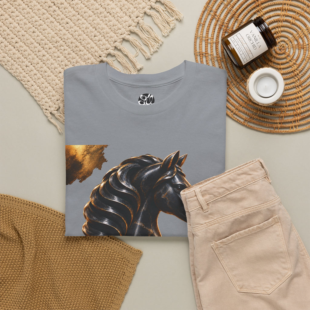 The Black Knight Chess horse t-shirt | Chess Piece Graphics