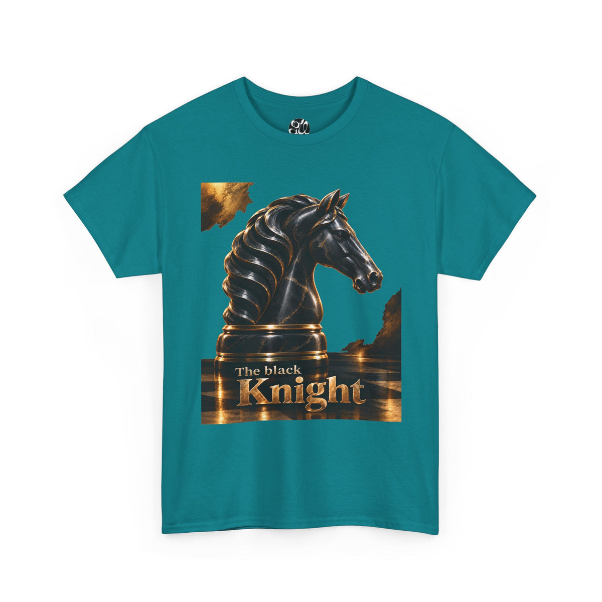 The Black Knight Chess horse t-shirt | Chess Piece Graphics