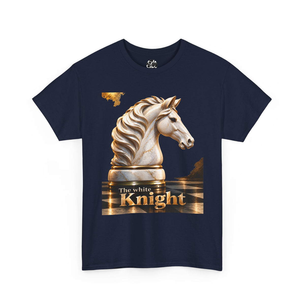 White Knight Chess T‑Shirt — 'The move is there, but you must see it.' Quote Tee