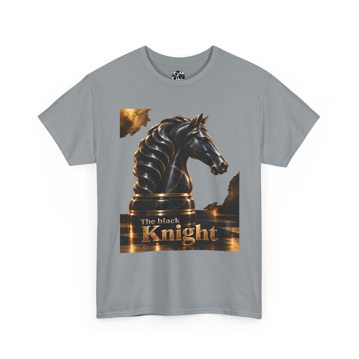 The Black Knight Chess horse t-shirt | Chess Piece Graphics