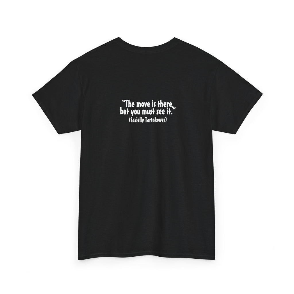 The Black Knight Chess horse t-shirt | Chess Piece Graphics