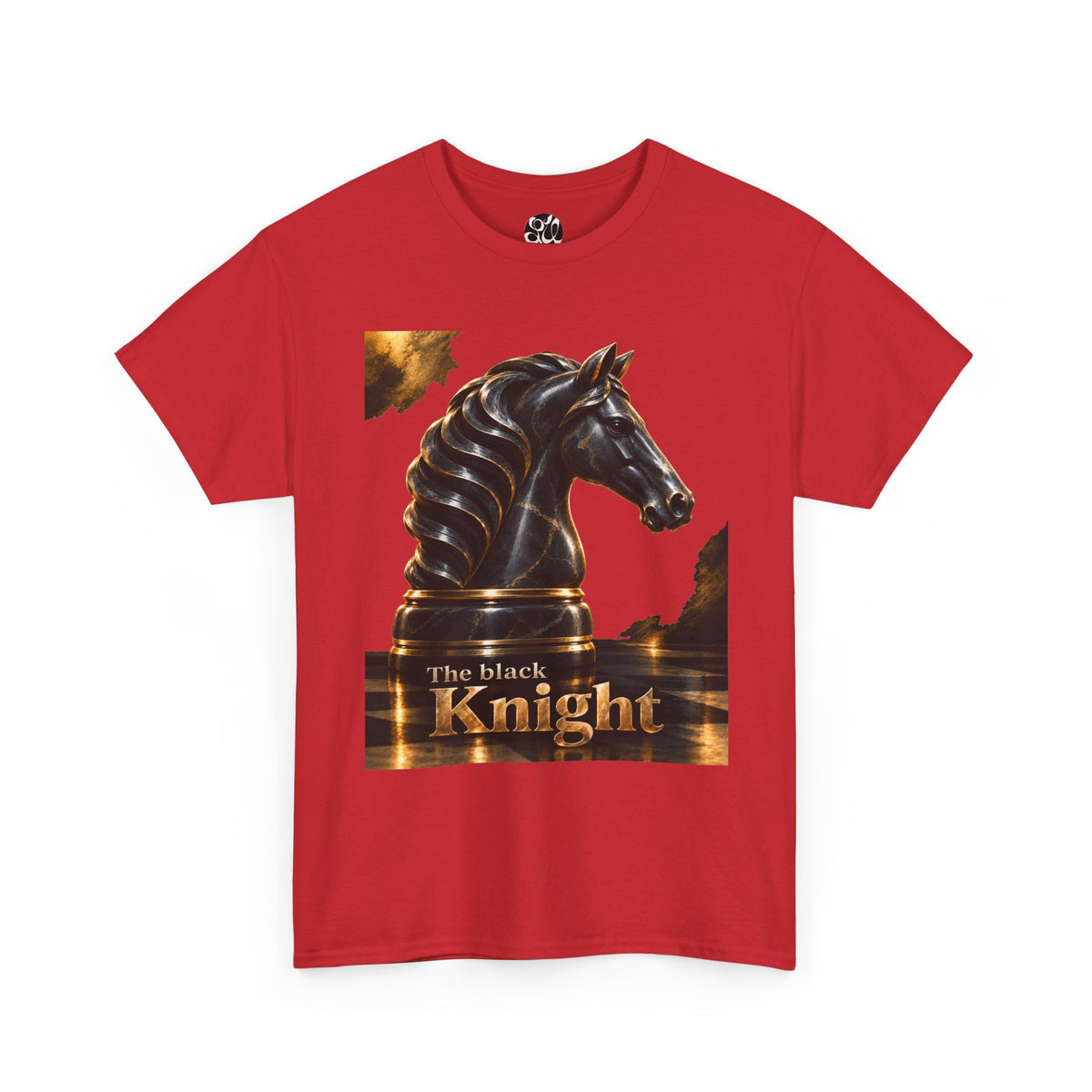 The Black Knight Chess horse t-shirt | Chess Piece Graphics