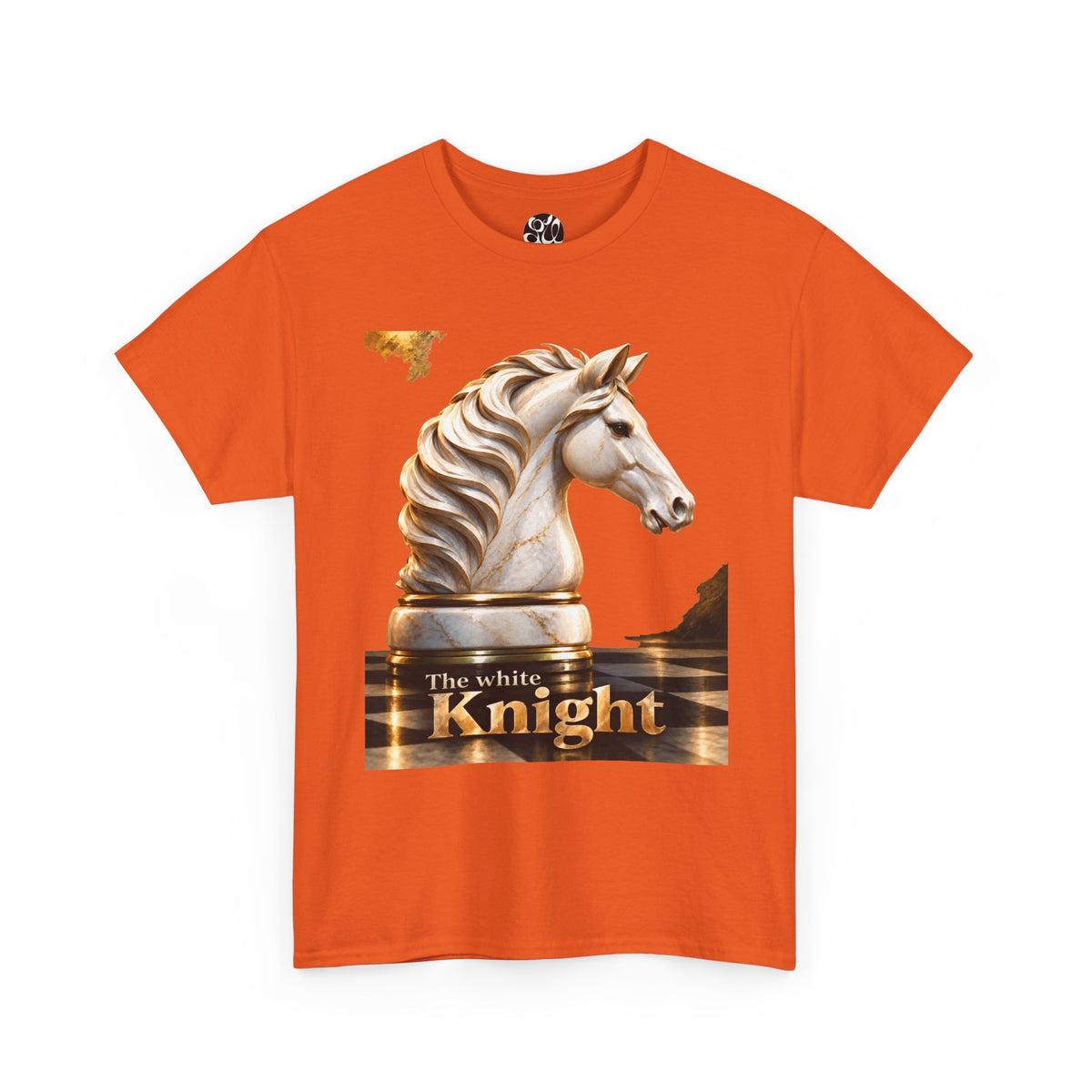 White Knight Chess T‑Shirt — 'The move is there, but you must see it.' Quote Tee