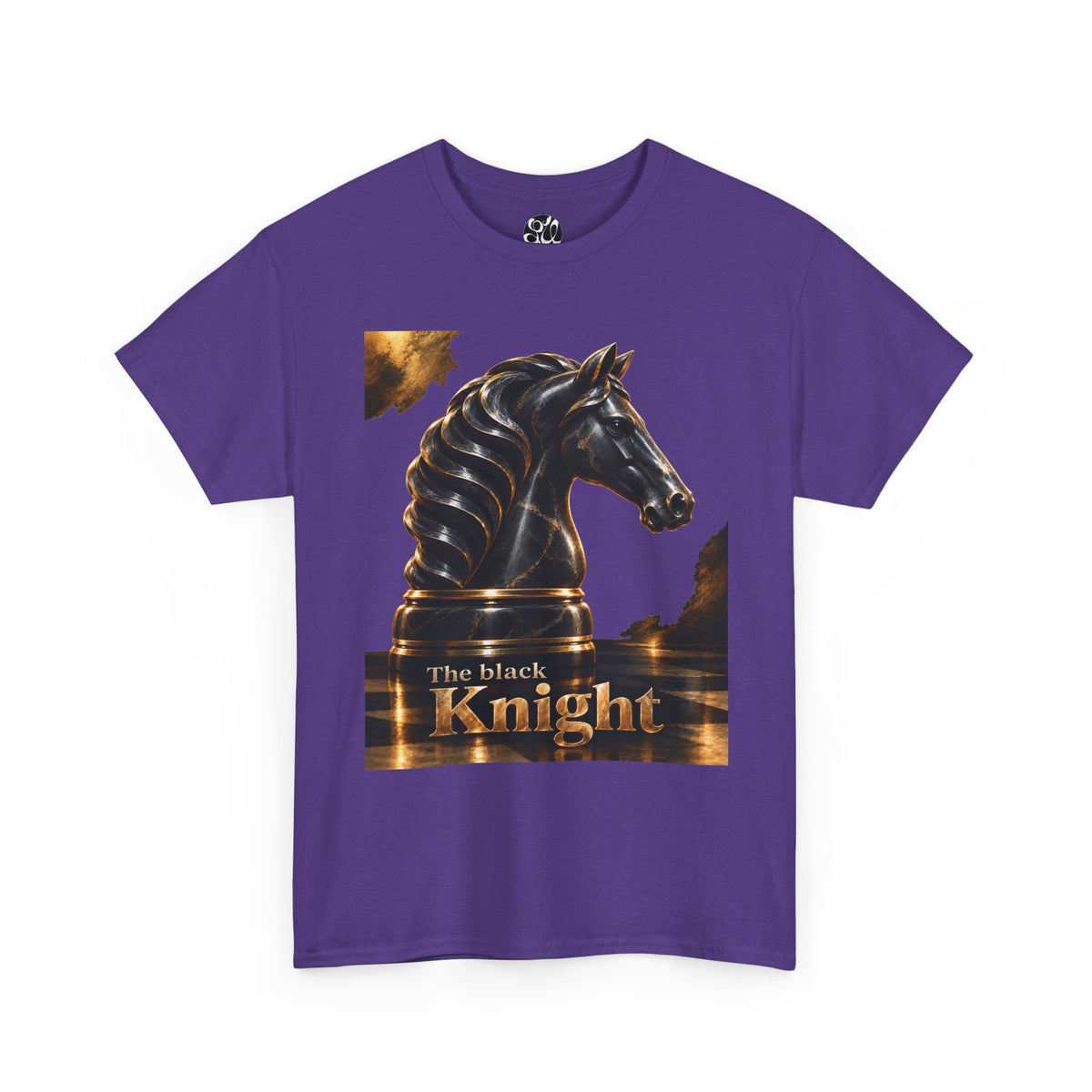 The Black Knight Chess horse t-shirt | Chess Piece Graphics
