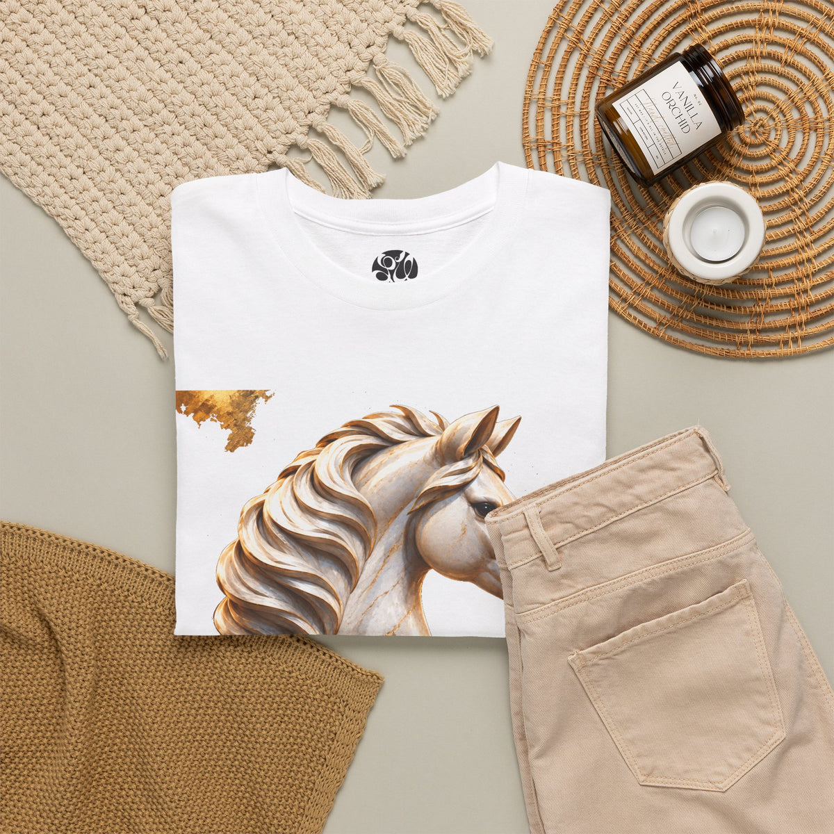 White Knight Chess T‑Shirt — 'The move is there, but you must see it.' Quote Tee