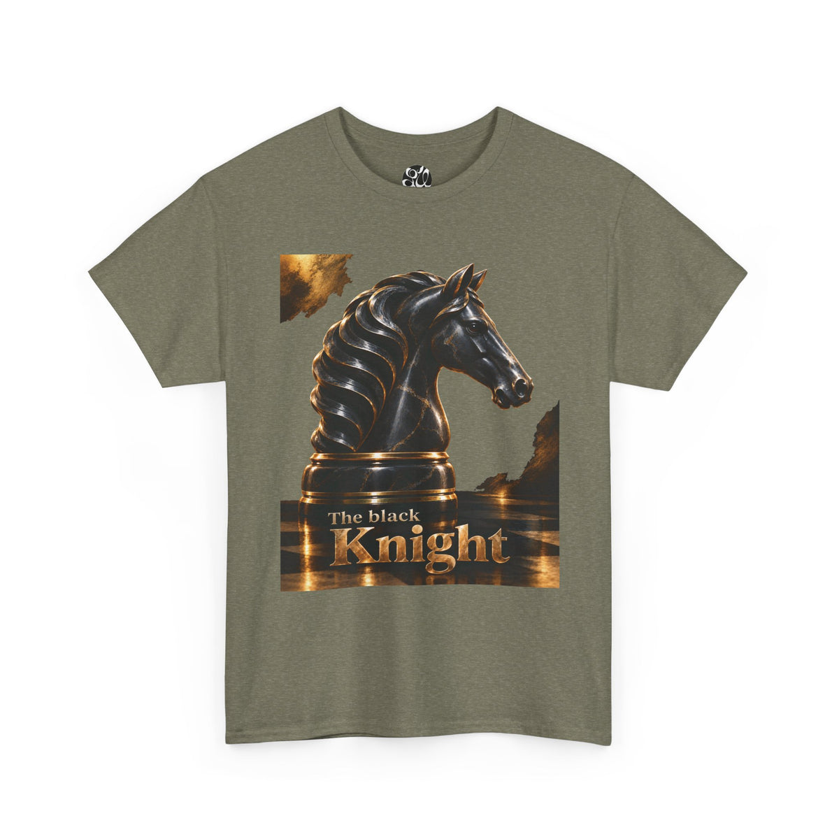The Black Knight Chess horse t-shirt | Chess Piece Graphics