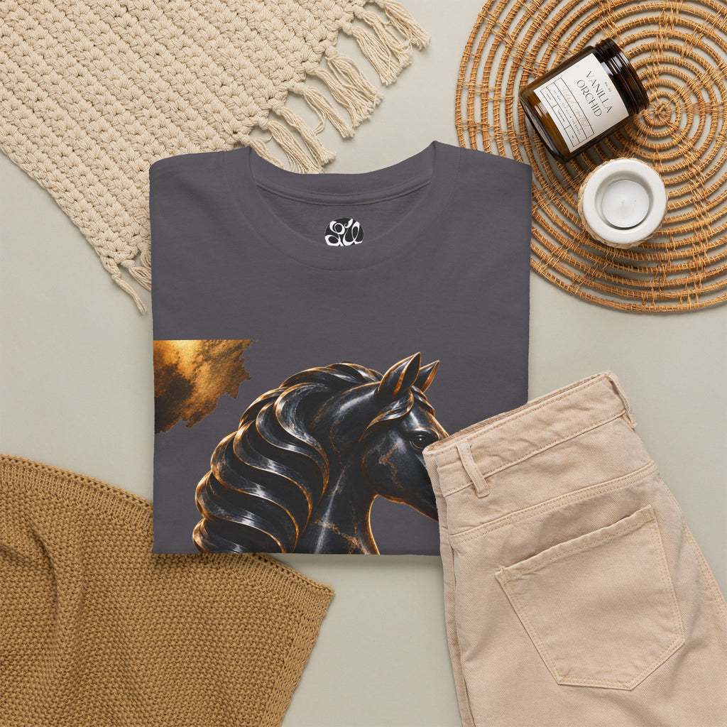 The Black Knight Chess horse t-shirt | Chess Piece Graphics