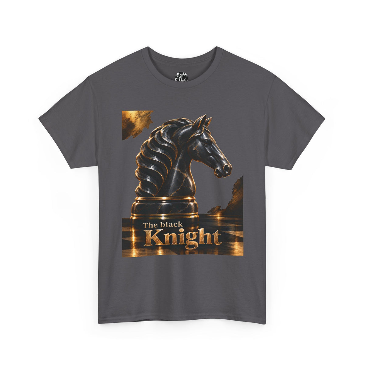 The Black Knight Chess horse t-shirt | Chess Piece Graphics