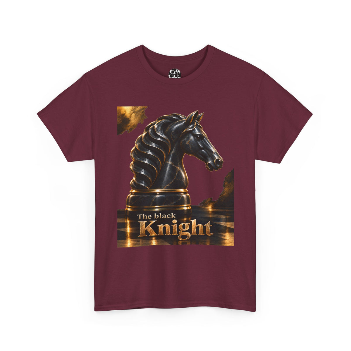 The Black Knight Chess horse t-shirt | Chess Piece Graphics