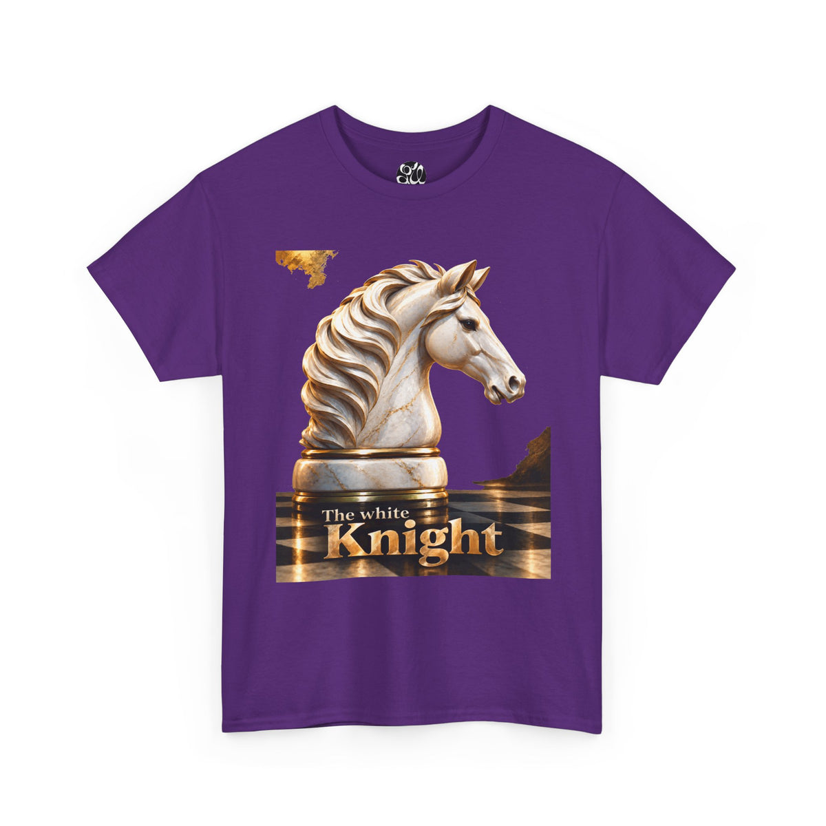 White Knight Chess T‑Shirt — 'The move is there, but you must see it.' Quote Tee