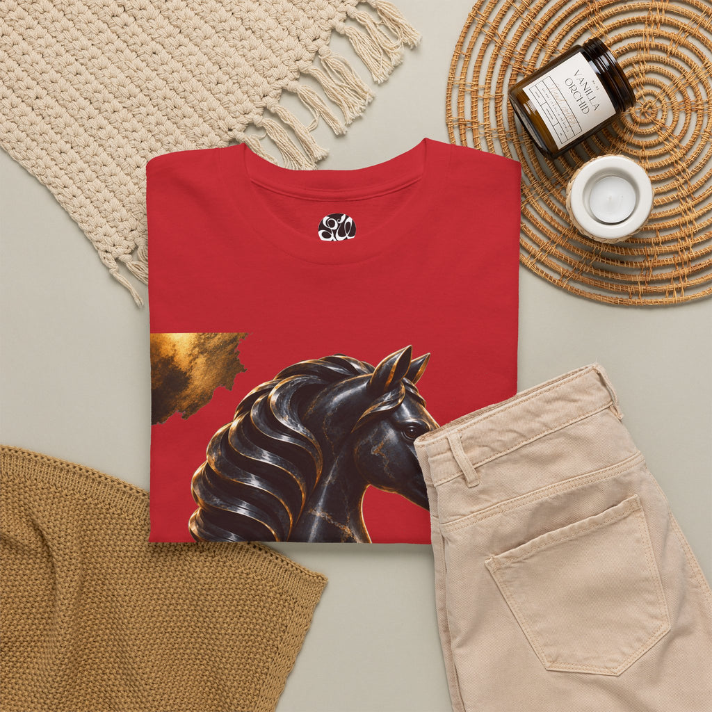 The Black Knight Chess horse t-shirt | Chess Piece Graphics