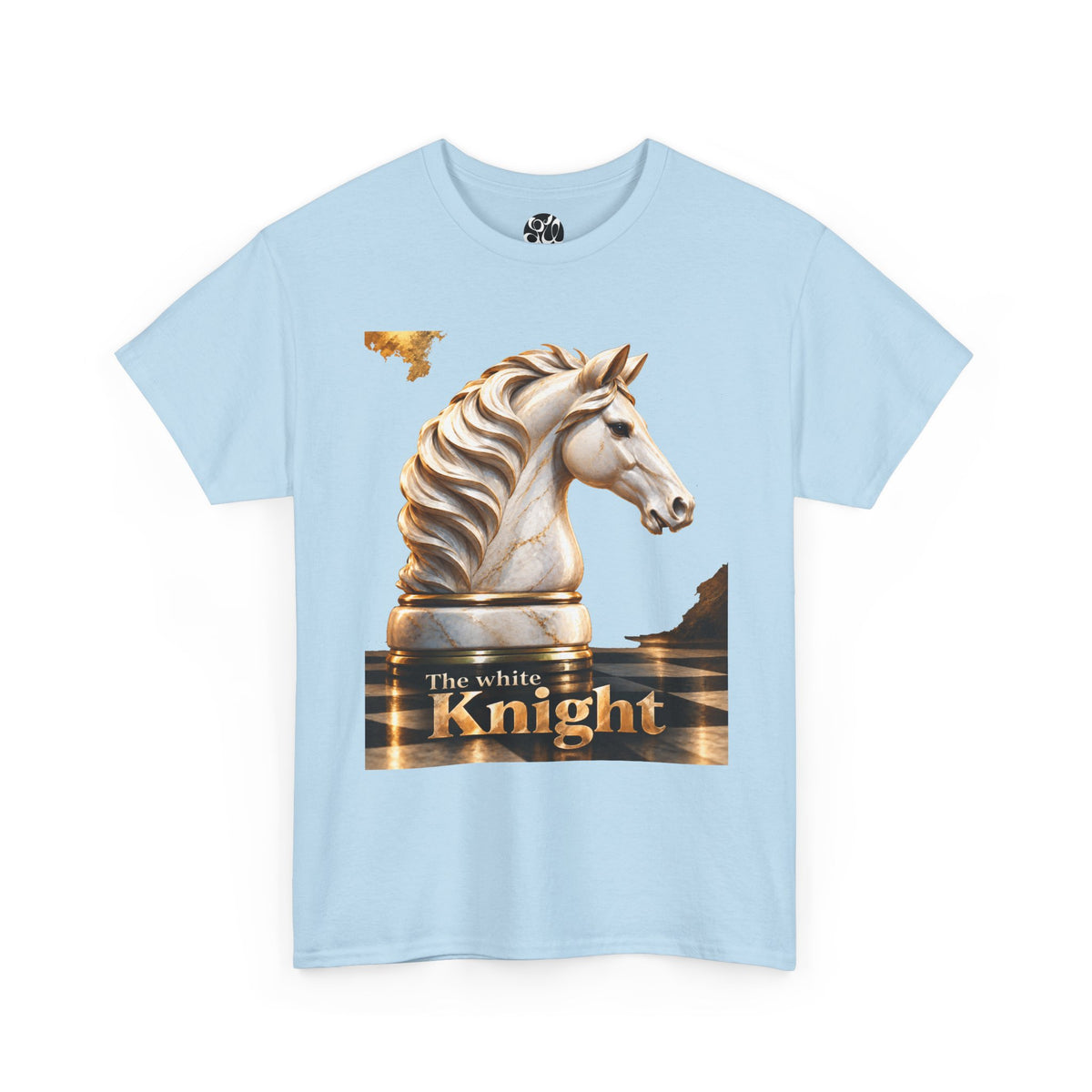 White Knight Chess T‑Shirt — 'The move is there, but you must see it.' Quote Tee