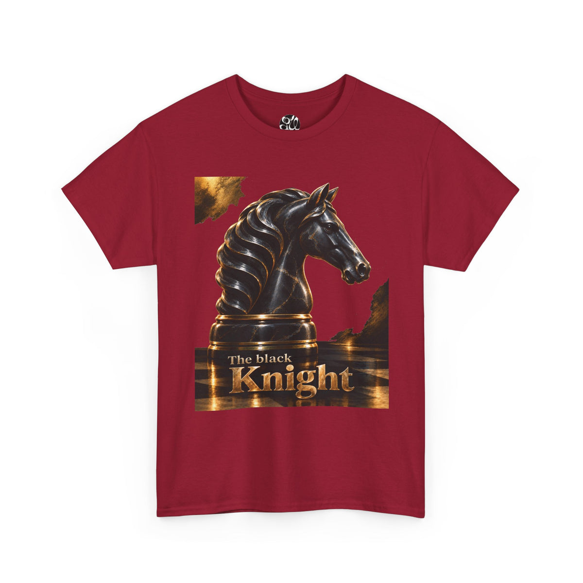 The Black Knight Chess horse t-shirt | Chess Piece Graphics