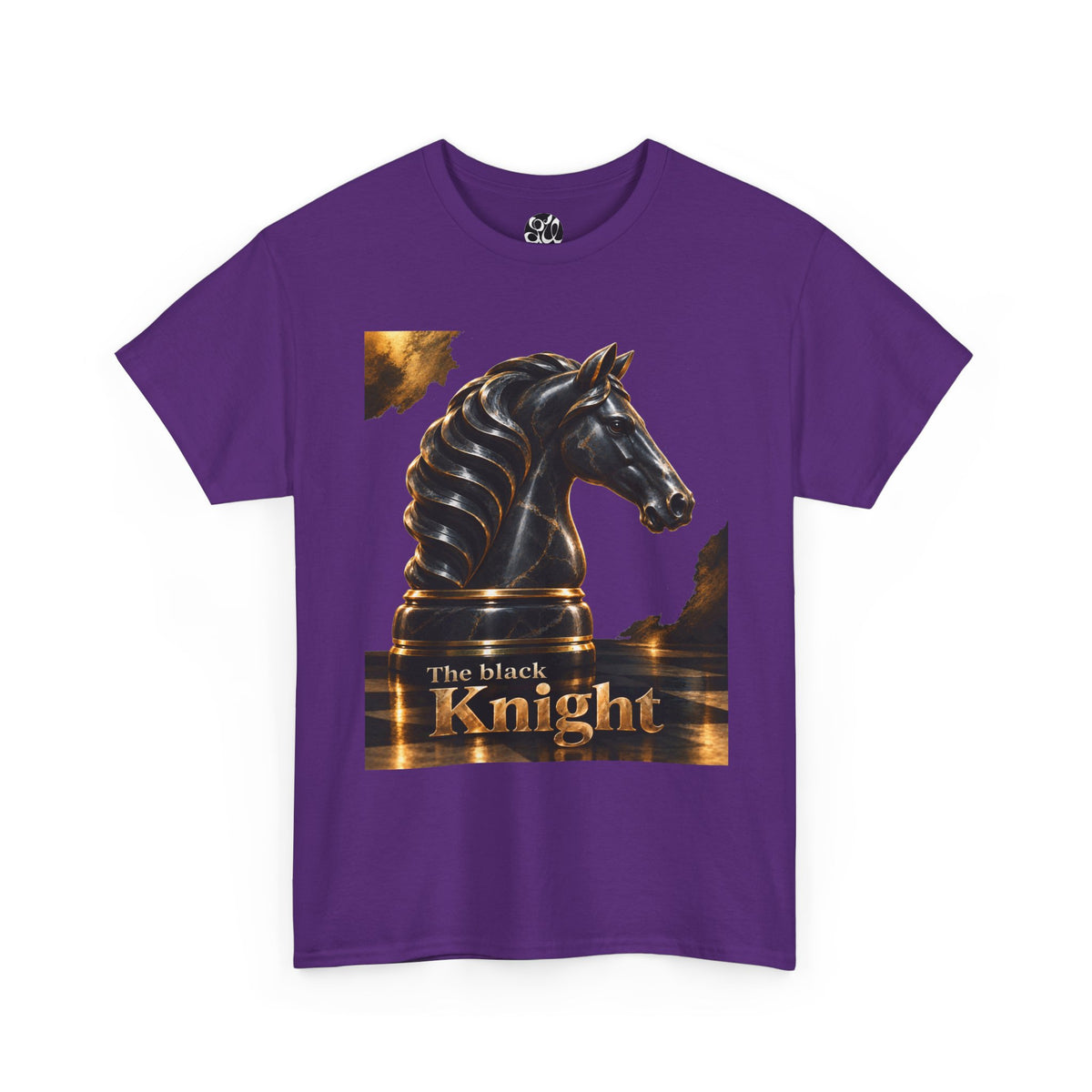 The Black Knight Chess horse t-shirt | Chess Piece Graphics