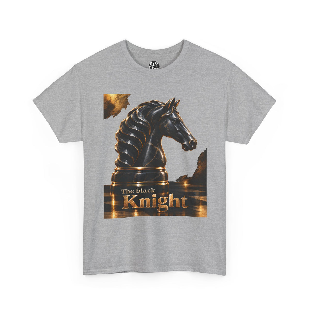 The Black Knight Chess horse t-shirt | Chess Piece Graphics