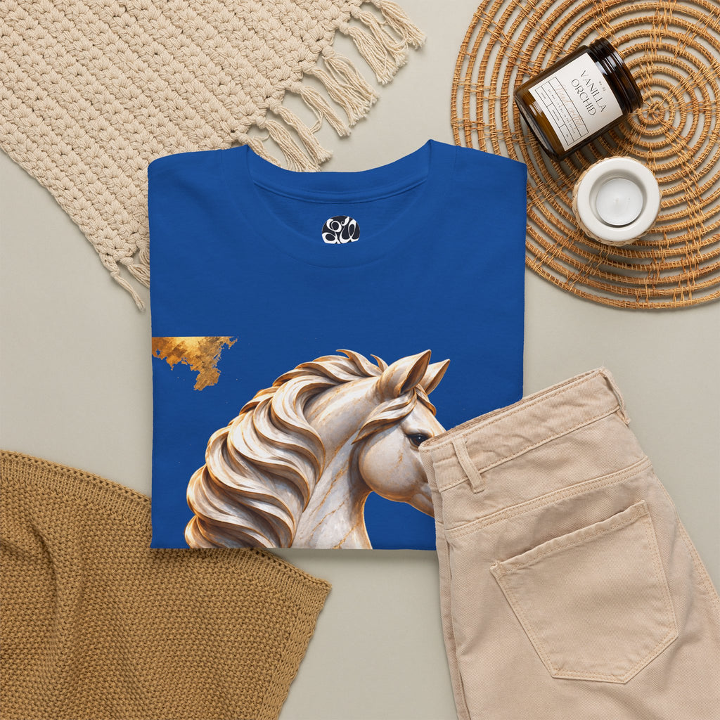 White Knight Chess T‑Shirt — 'The move is there, but you must see it.' Quote Tee