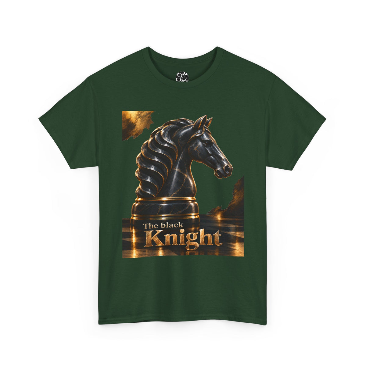 The Black Knight Chess horse t-shirt | Chess Piece Graphics
