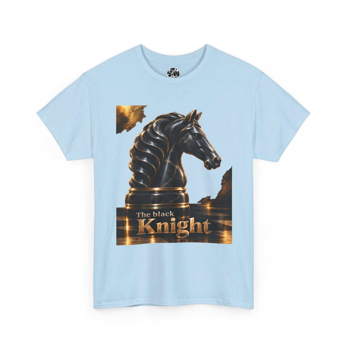 The Black Knight Chess horse t-shirt | Chess Piece Graphics